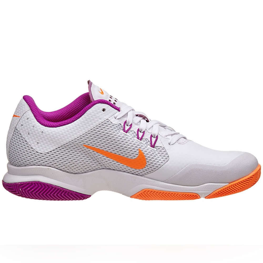 Nike‎ Women's White and Orange Athletic Shoes